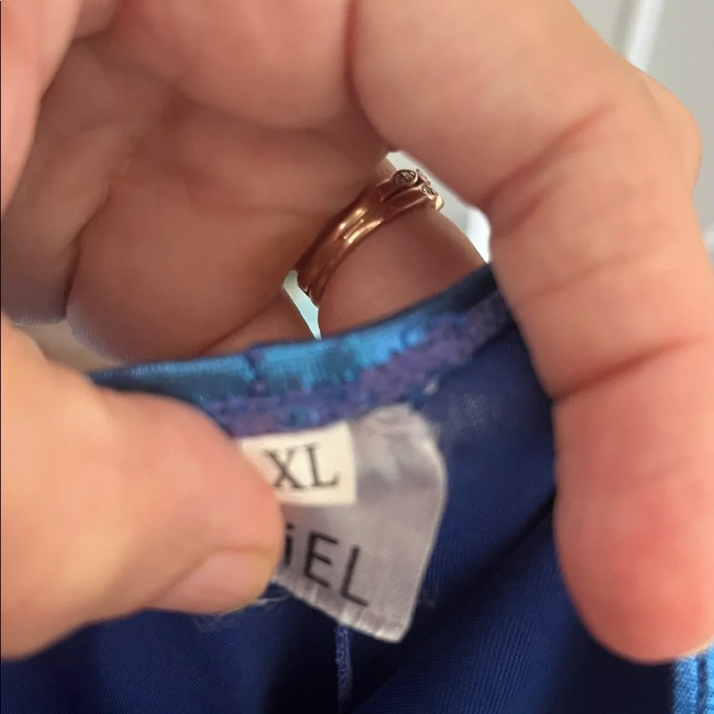 Shiny Blue Jumpsuit for Kids size xl perfect for Barbie costume from Toy Story